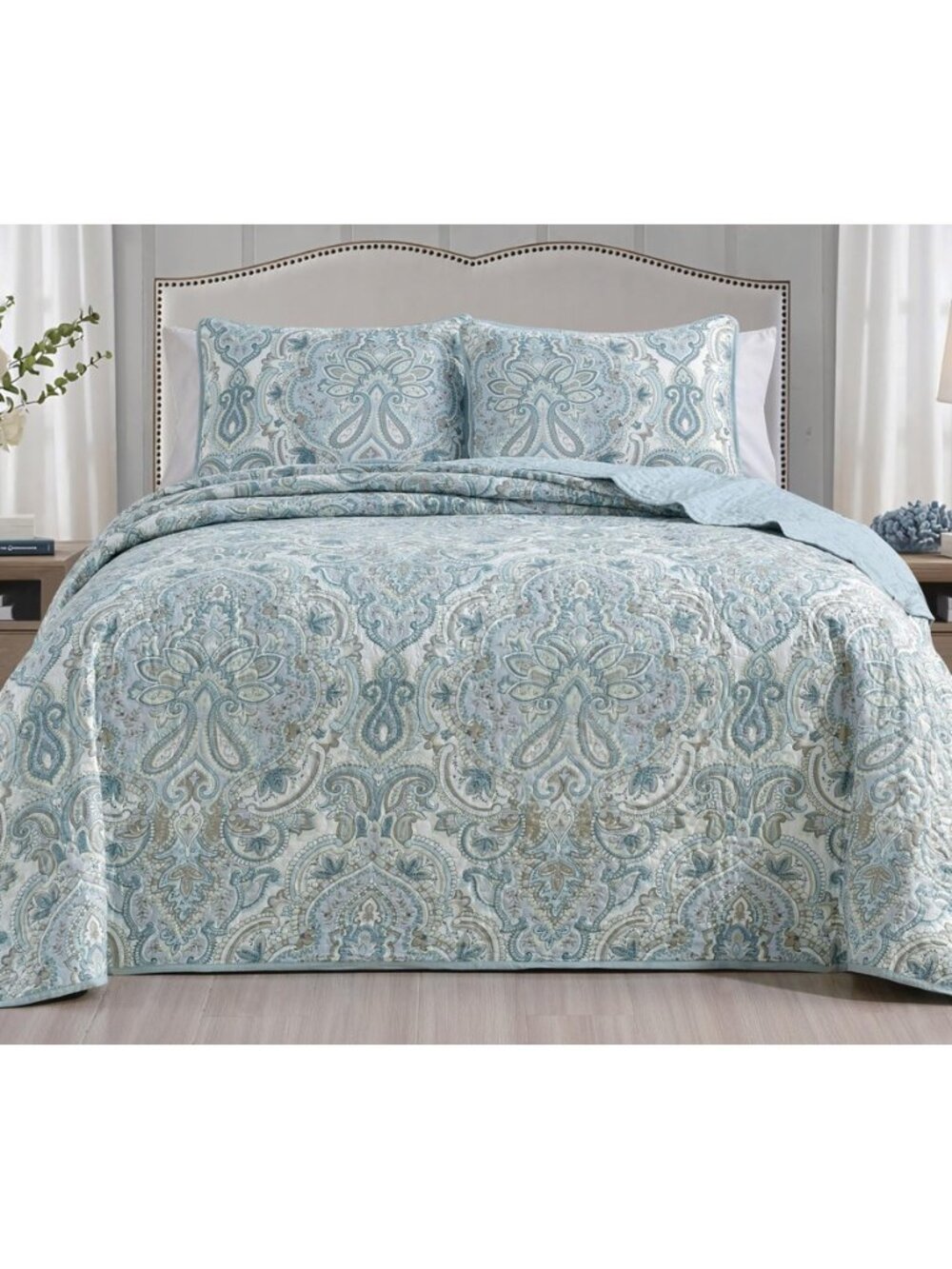 2-Piece Oversized Lightweight Quilt Set in Twin 66” x 95” – Soft Microfiber